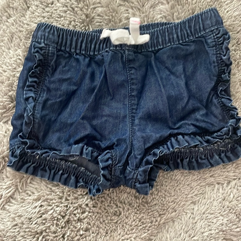 Jumping beans dark blue jeans shorts.